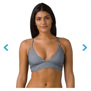 Prana La Plata Bikini Top NWT Olive Green/purple